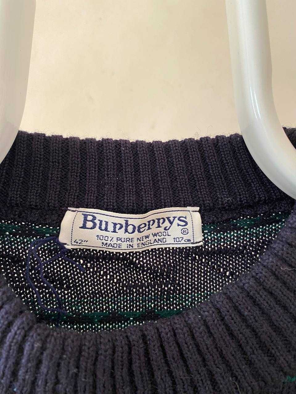 Burberrys Viintage sweater męski wełniany ciepły bluza
