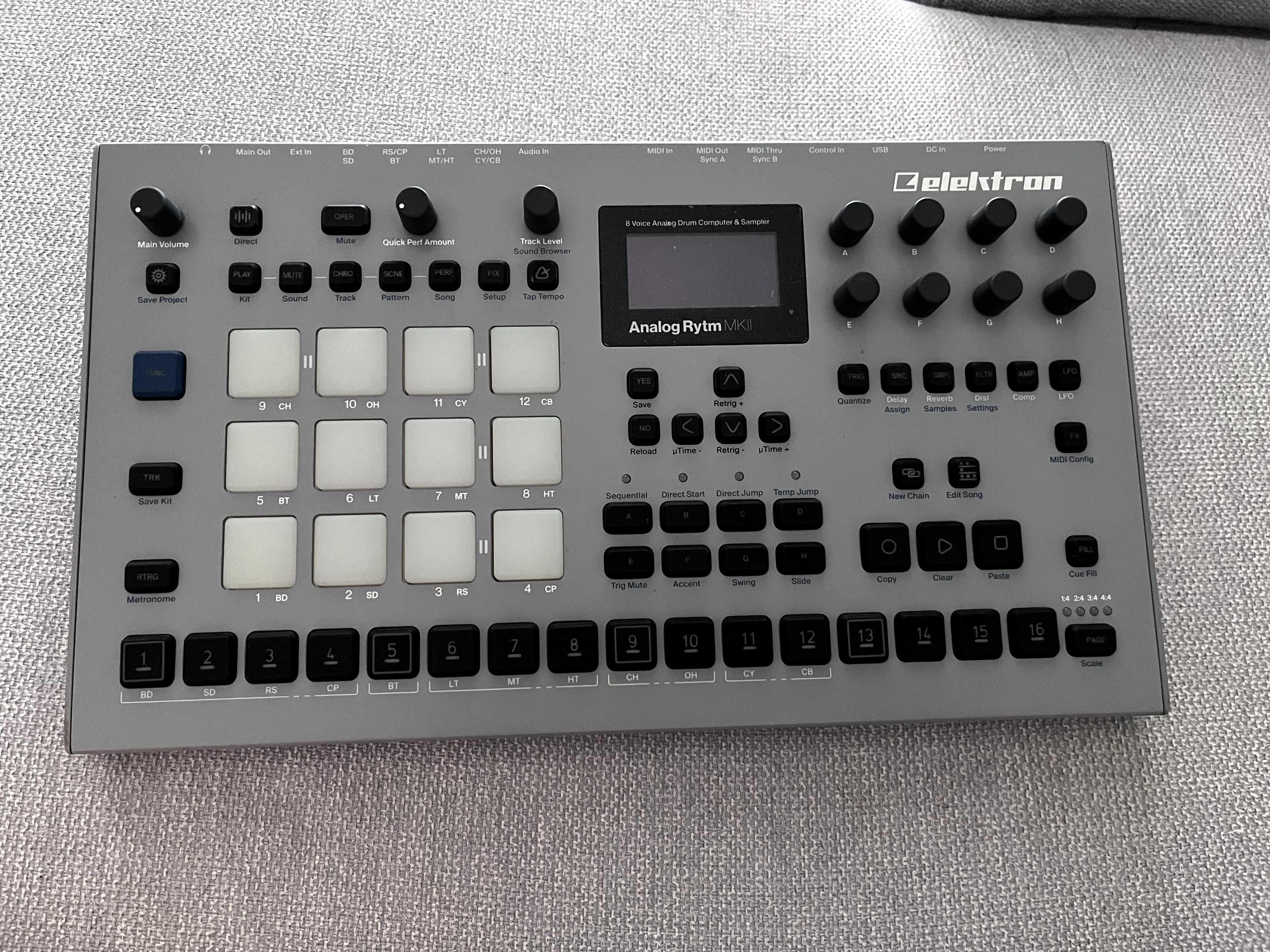 Elektron Analog Rytm MkII with power supply