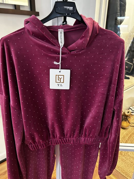 Komplet dresowy Blink Blink S M 36 dresy damskie błyszczące na święta