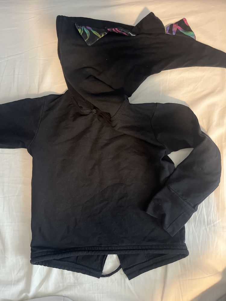Czarna bluza dinozaur 98/104