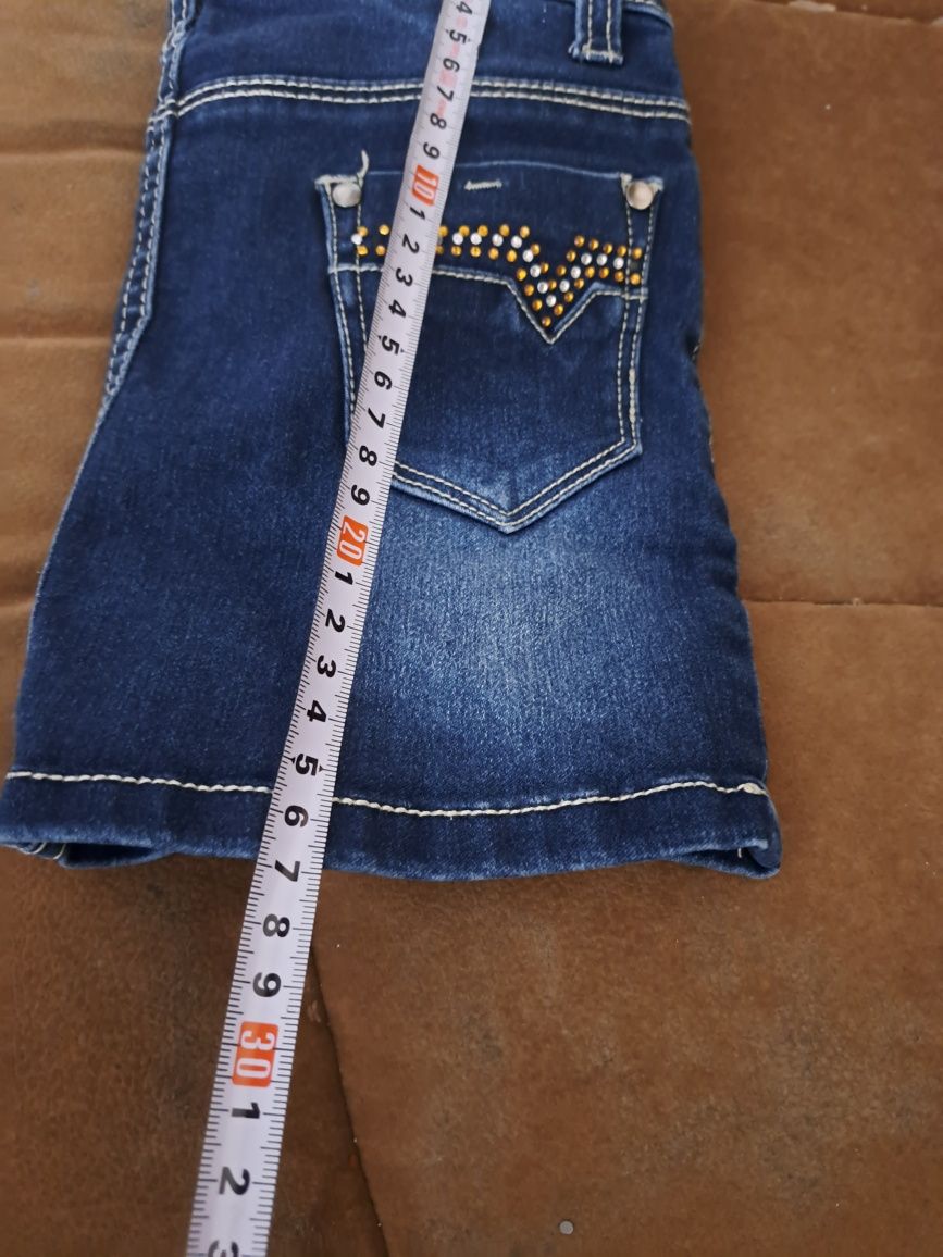 TRZY  spodniczki jeansowe 98 104