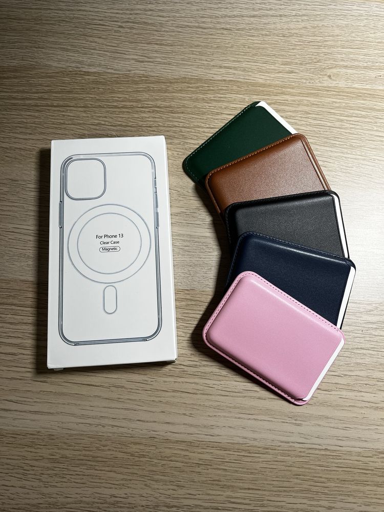 Capa+Carteira Magsafe para iPhone 12/13/14/15/16 Mini Pro Plus Pro Max