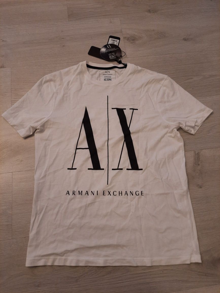 T-shirt Armani Exchange biały rozm.m