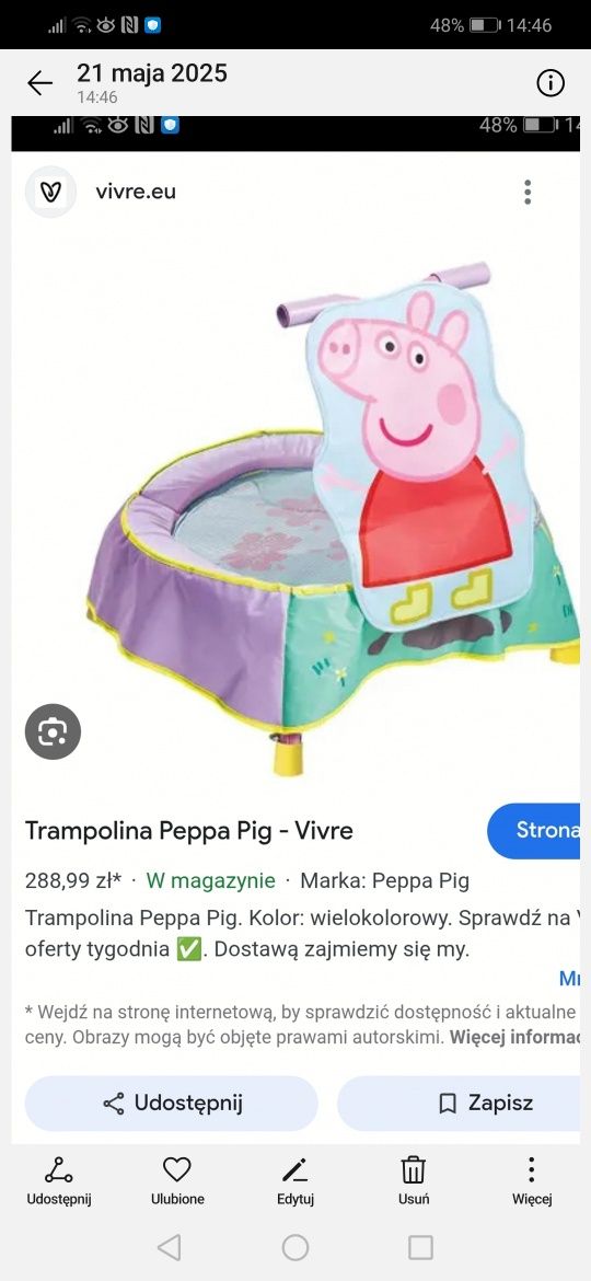 Trampolina - skoczek dla najmłodszych do wagi 18 kg