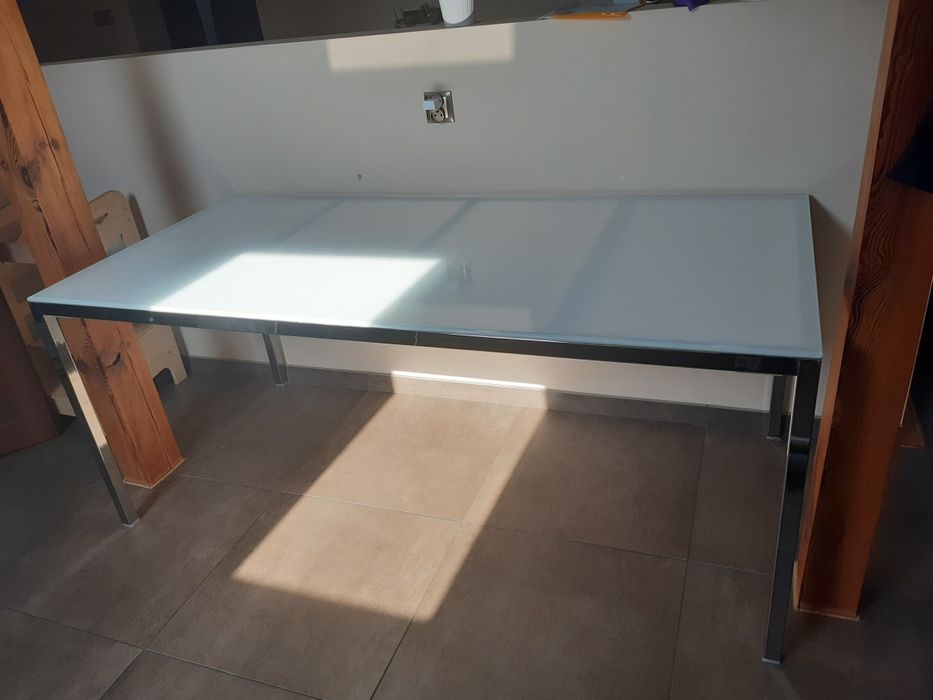 Stół Ikea szkło i stal