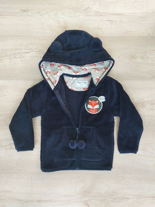 Ciepła bluza rozsuwana / polar Sinsay dla chłopca r. 92/98
