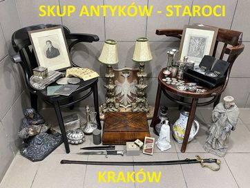 SKUP Monet, Antyków, Mebli, Militari, Książek, Staroci - WYCENA KRAKÓW