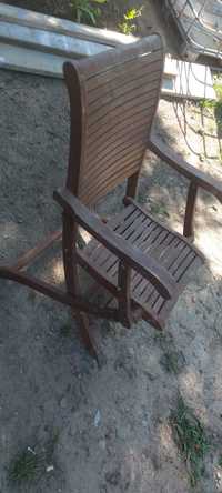 Krzesła ogrodowe drewniane  składane