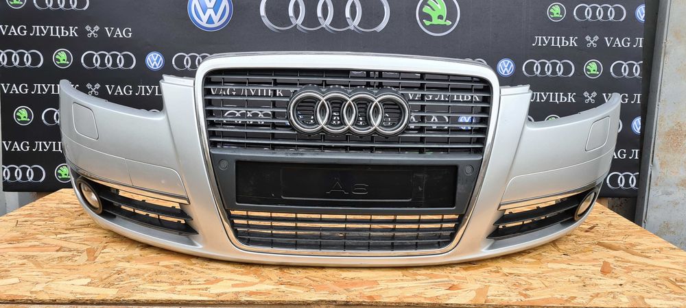 Бампер передній в зборі Audi A6 C6 доресталінг