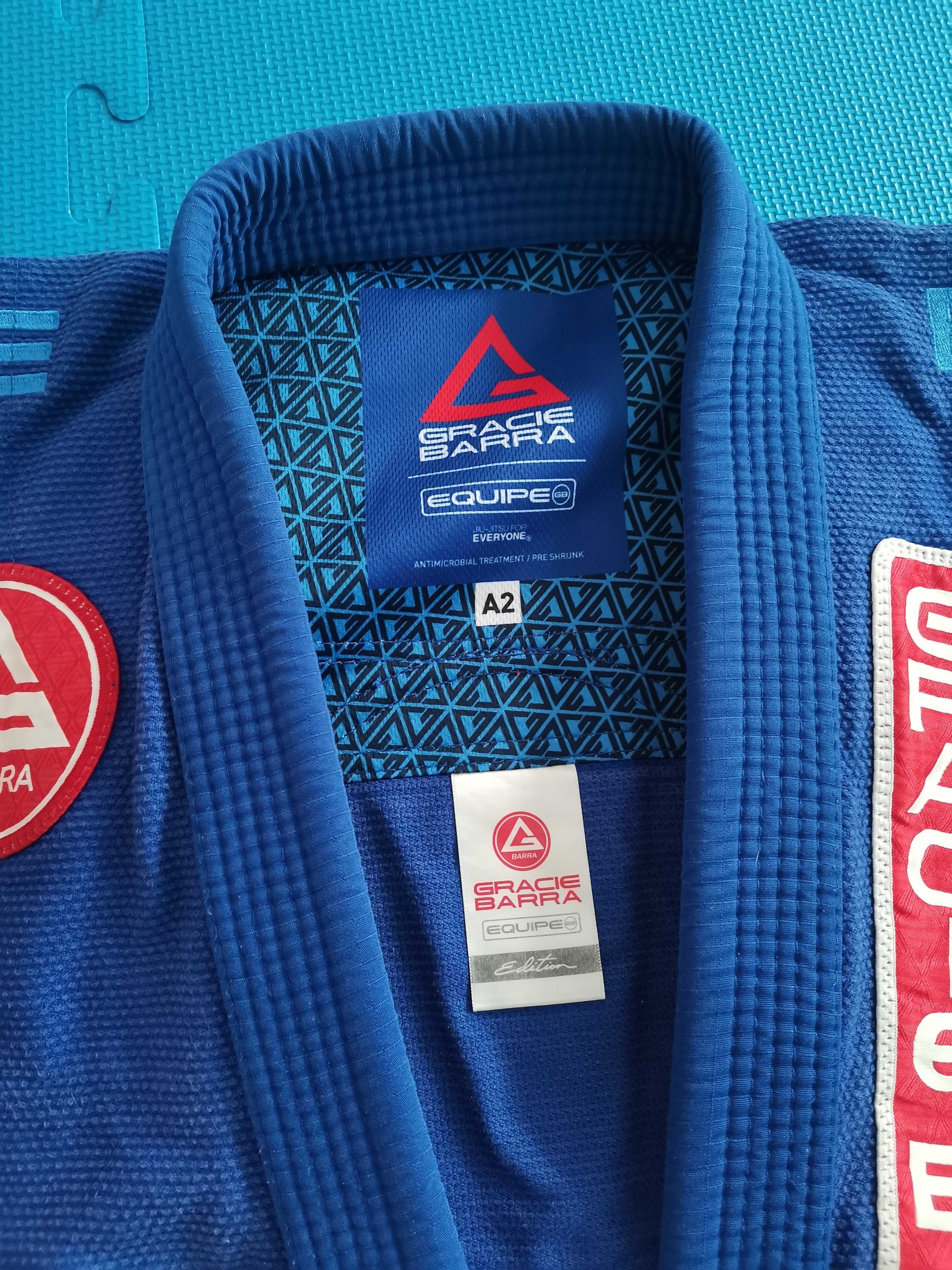 Kimono bjj Gracie Barra A2 azul