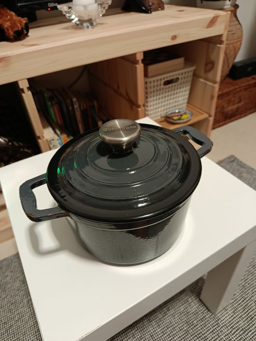 Panela ferro fundido esmaltado Gato Preto