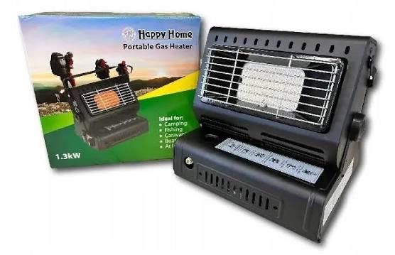 Газовий обігрівач 2в1 1.3 kW | Портативний | Кемпінг, риболовля