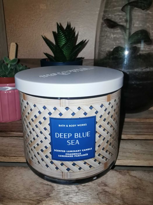 Bath&Body Works - świeca 3-knotowa Deep Blue Sea