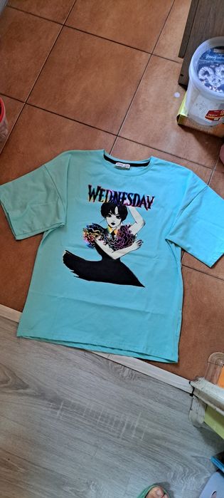 Koszulka bluzka Wednestday 140 10 lat