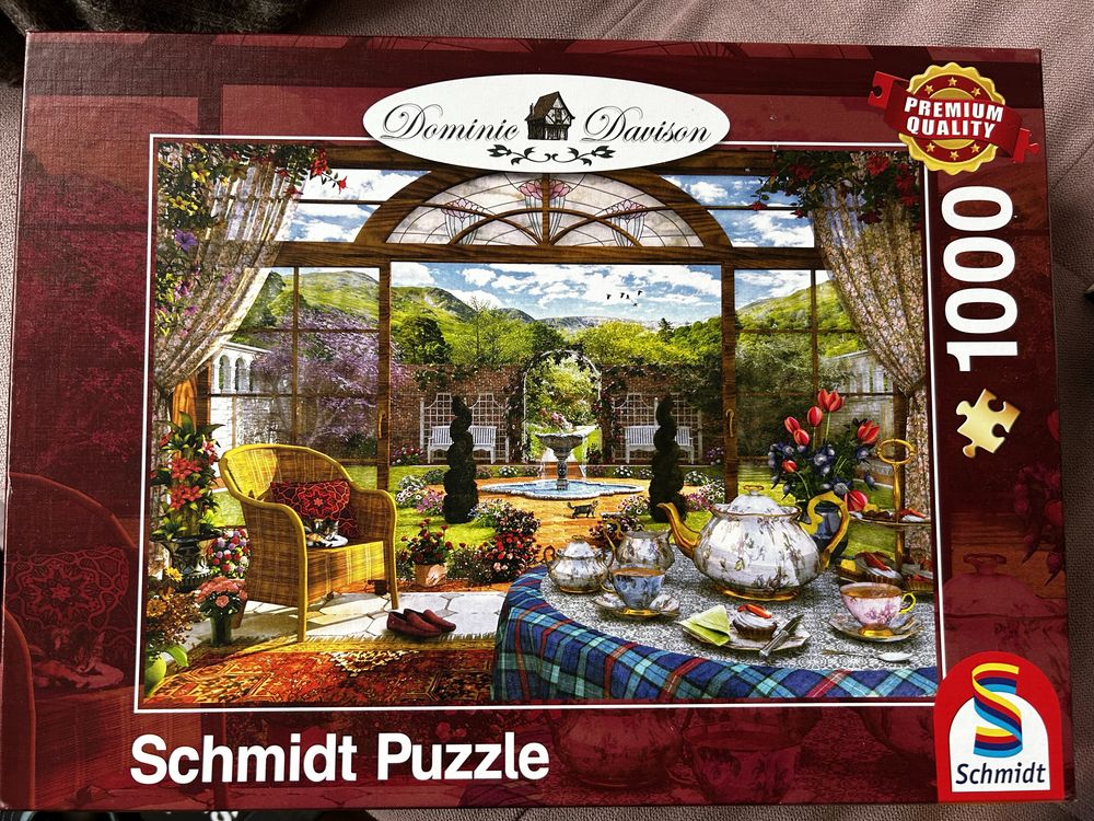 Widok z zimowego ogrodu schmidt puzzle 1000