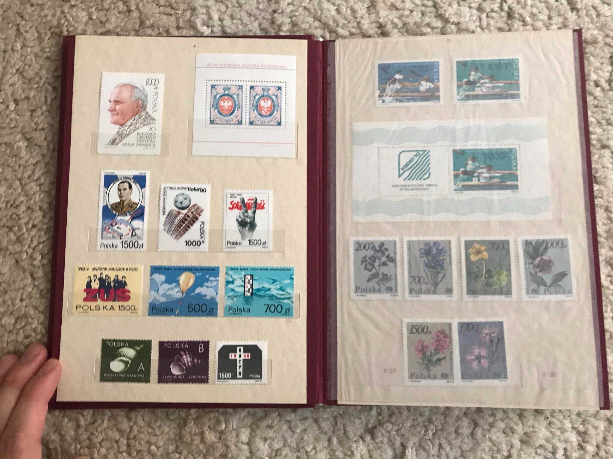 Znaczki pocztowe tom XVIII RP fischer 1990 - 1991r.