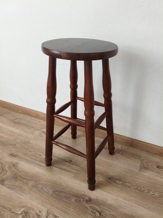 Taboret hoker kolor brązowy