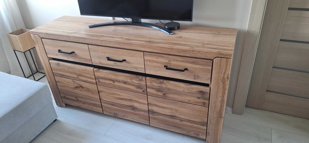 Komoda BERGEN z szufladami i szafkami agata meble