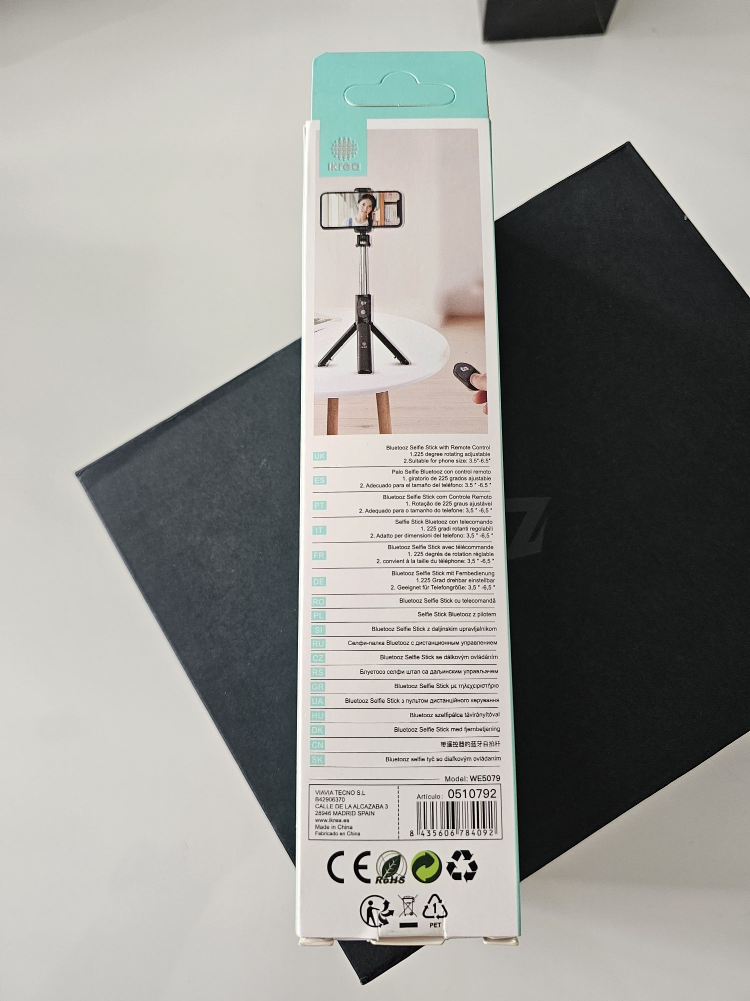 Stojący selfie stick na Bluetooth pilot statywy
