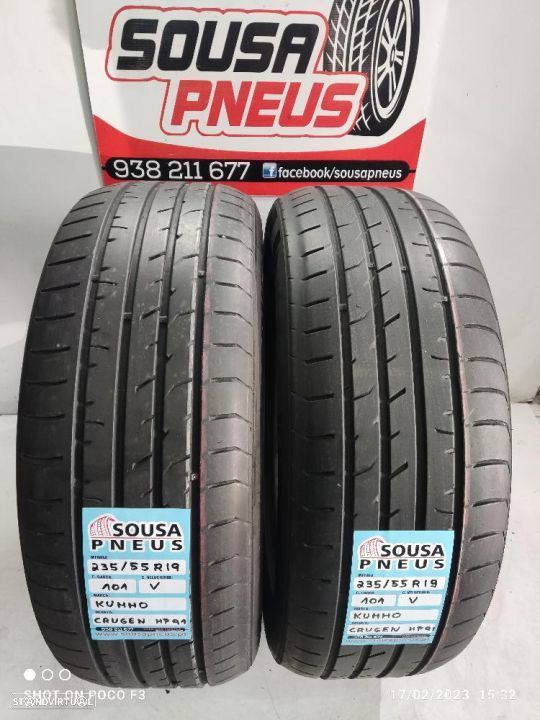 2 pneus semi novos 235-55r19 kumho - oferta dos portes