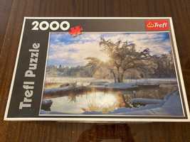 Puzzle Trefl 2000 Poranek nad jeziorem