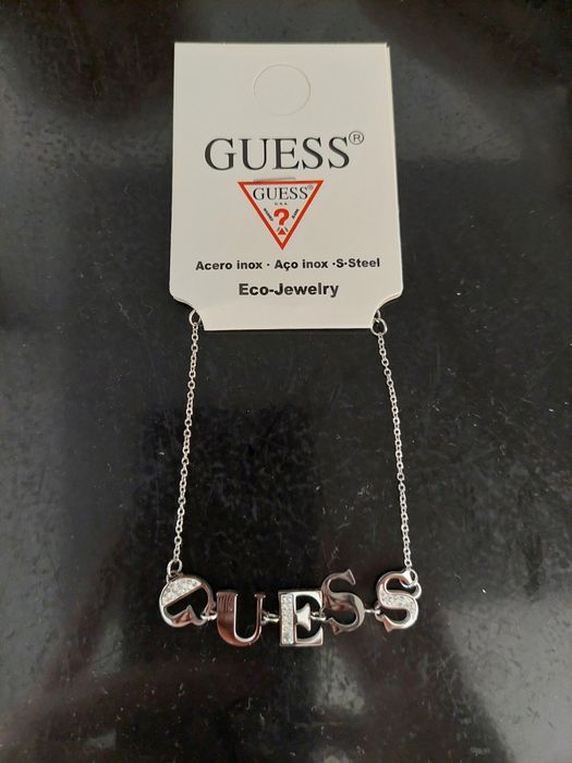 Pulseira Guess aço prateado