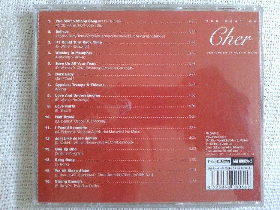 The best of Cher performed by Elsa Strong-CD