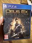 Deus Ex Mankind diveded диск ігри для PS4