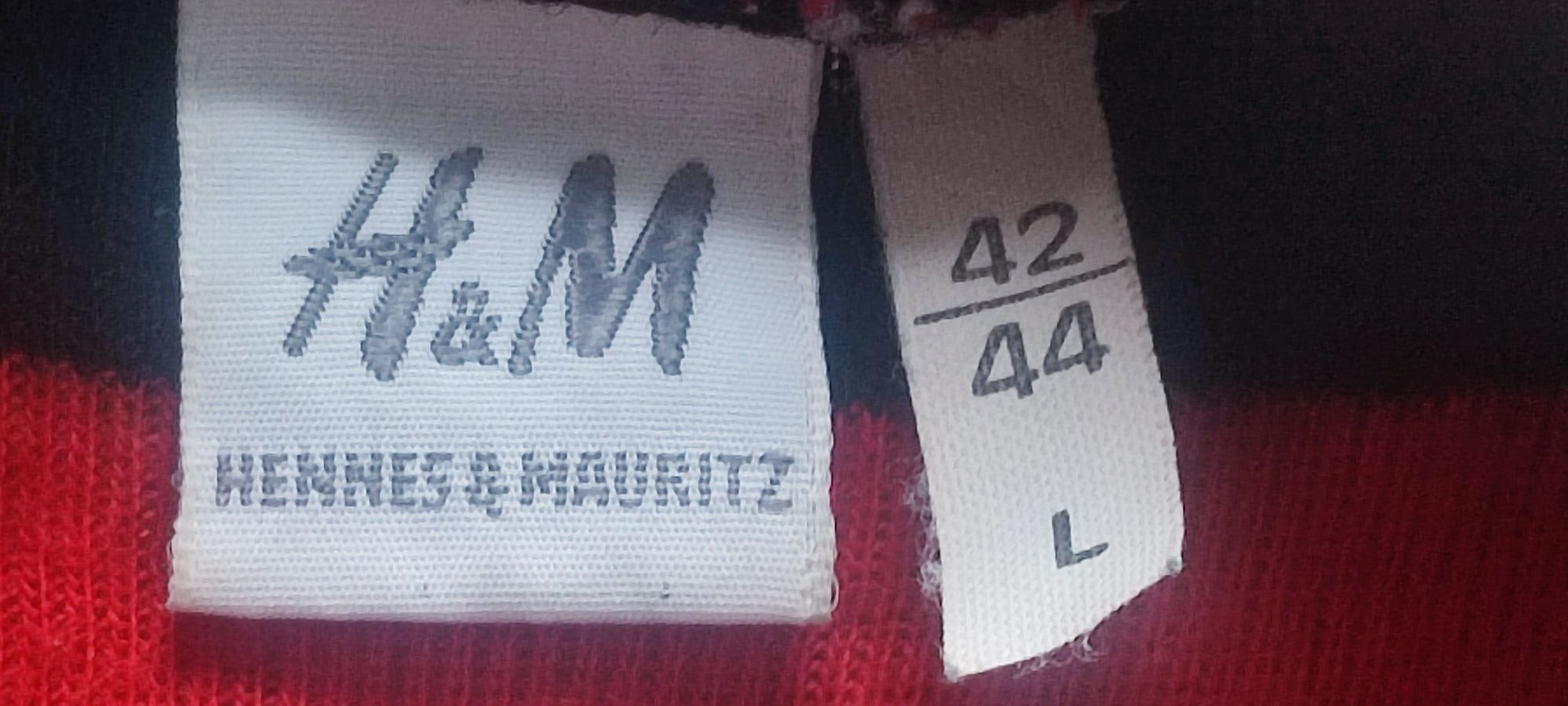 Sukienka dzianinową H&M rozm L do XL wymiary na fotkach