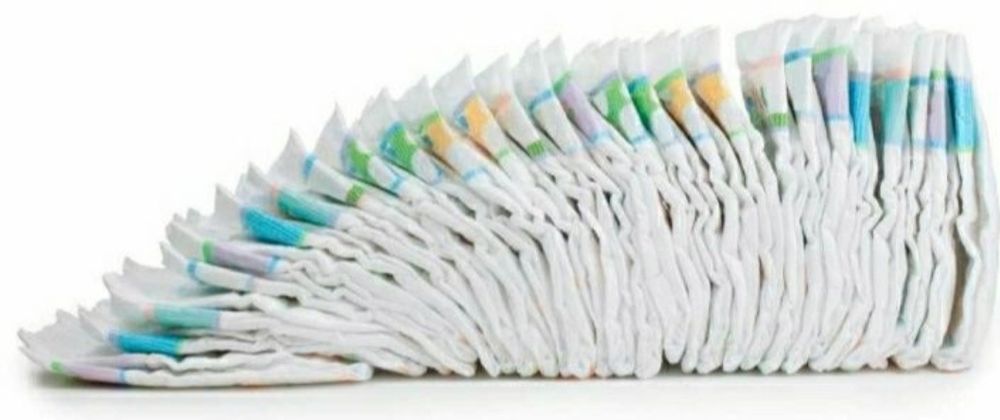 Лот 100 шт памперси 1 і 2 розмір підгузники підгузки подгузник