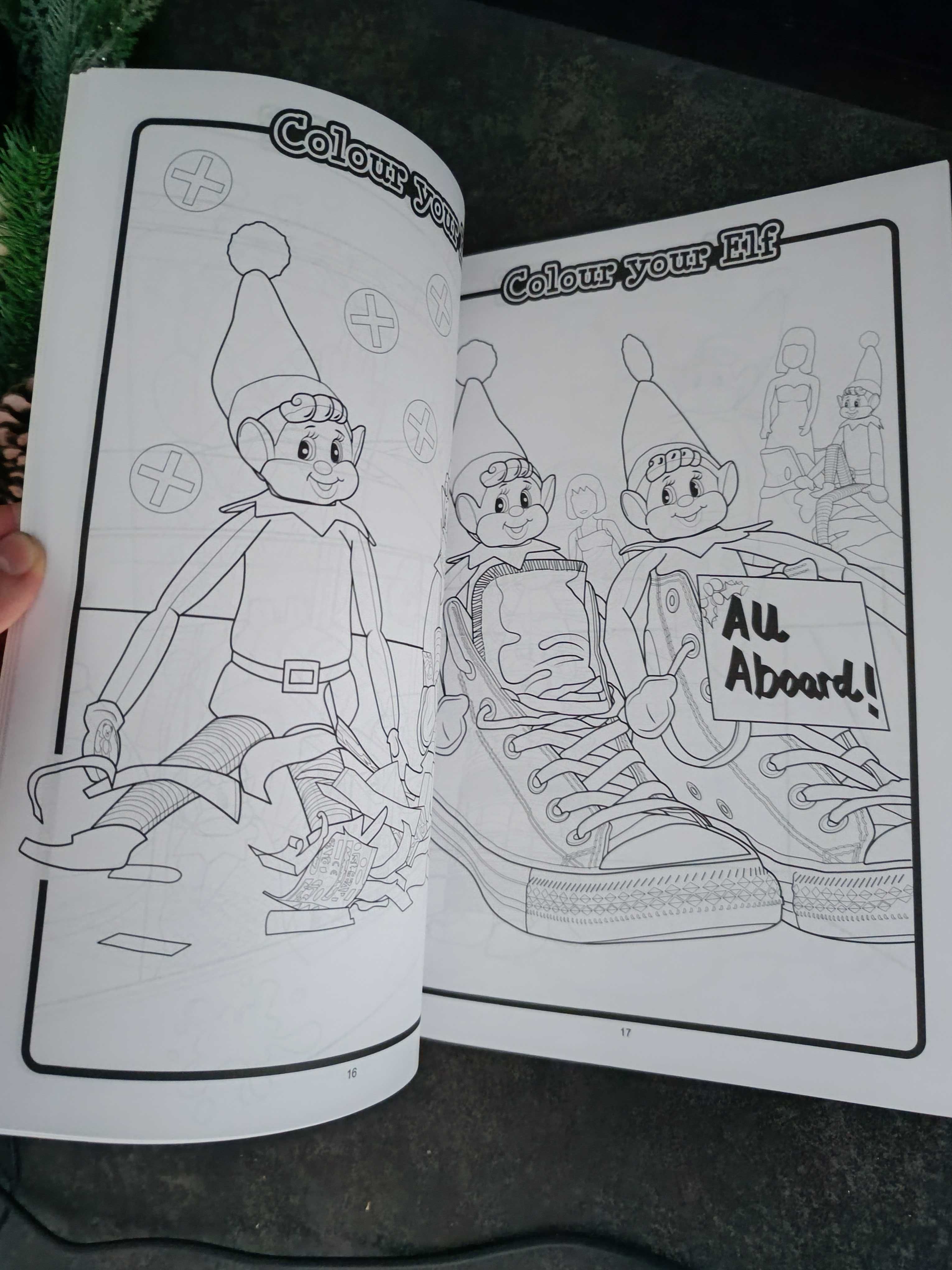 Elves badly behaving elf on the shelf książka kolorowanka