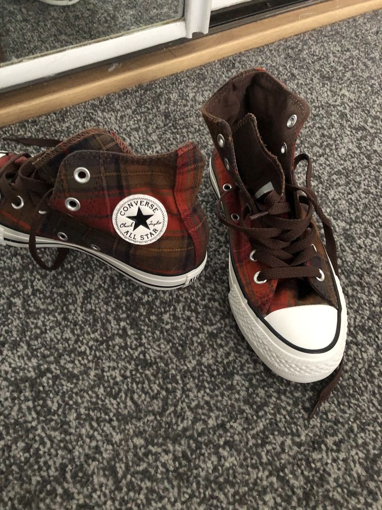 Trampki converse w kratkę