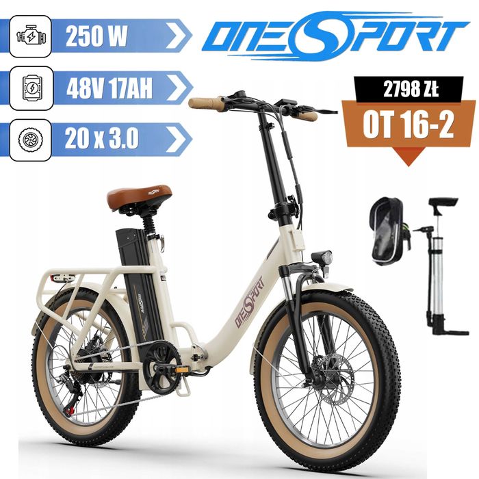 Rower Elektryczny ONESPORT OT16-2 48V 17Ah
