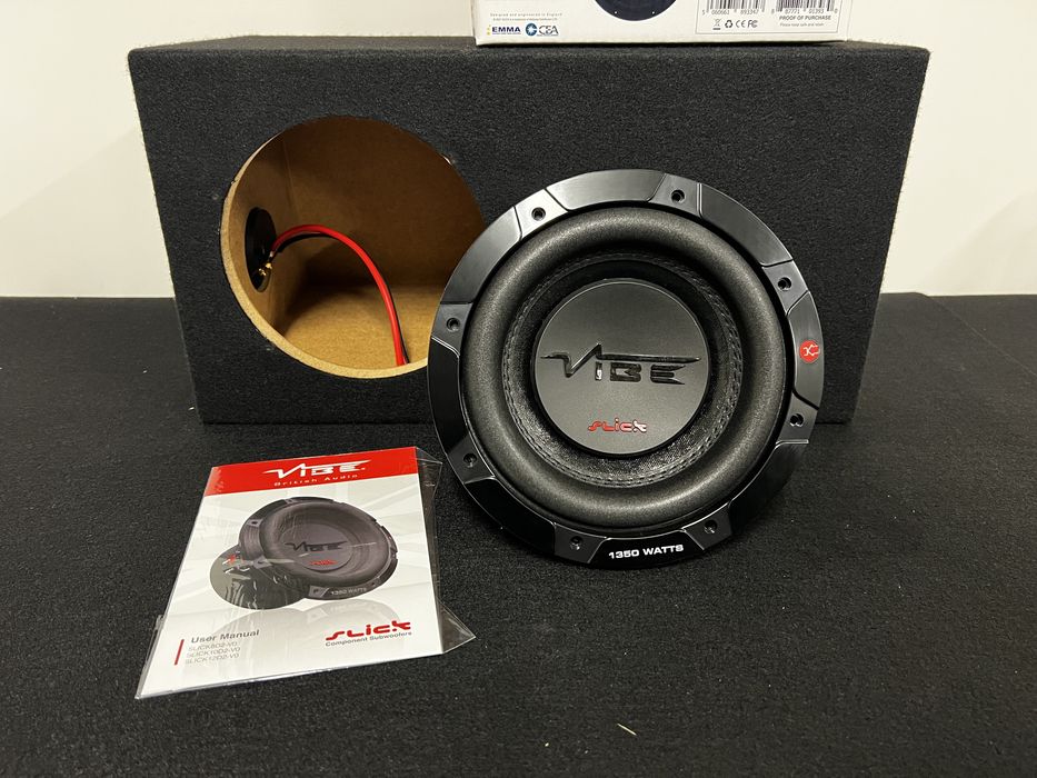 Skrzynia basowa tuba subwoofer VIBE SLICK8D2 450w RMS 2x2ohm