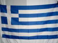 Флаг Греции 90х150 см с полосой для крепления