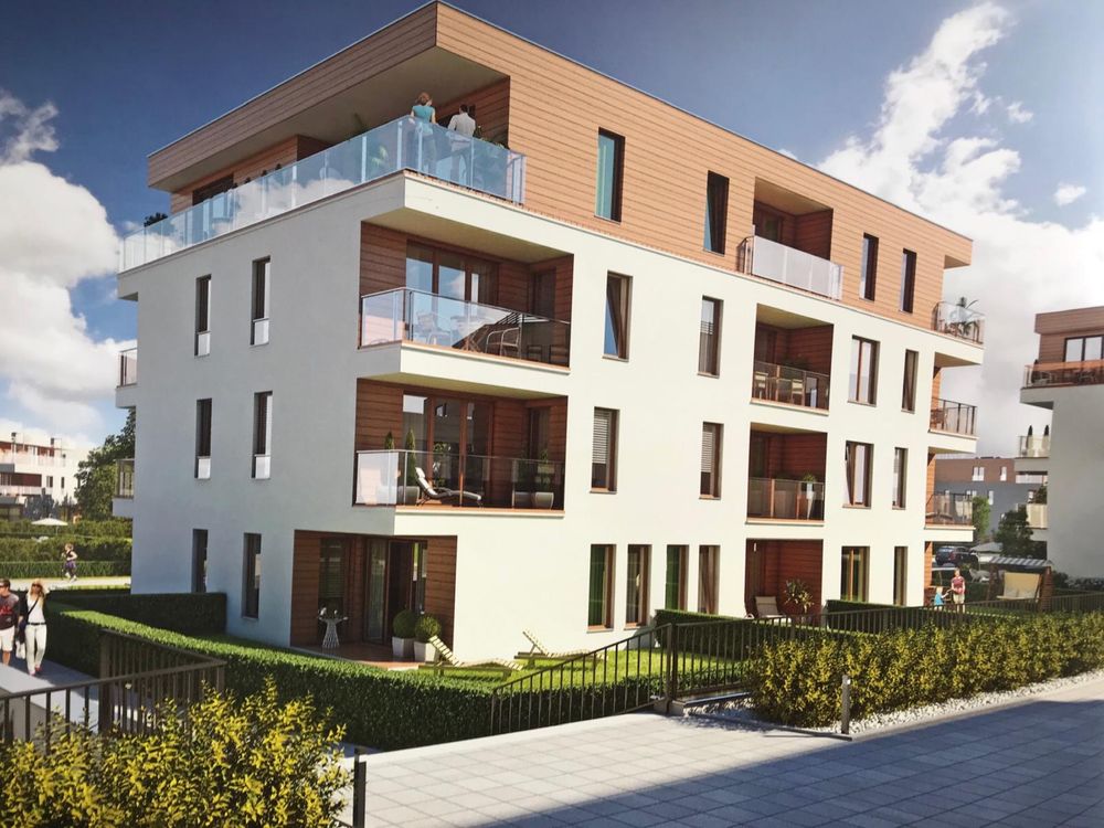 Gdynia - Orlowo , nowy luksusowy apartament  z  tarasem i ogrodem