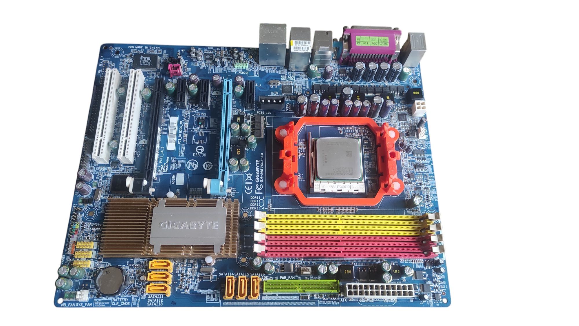 Материнська плата gigabyte GA-M57SLI-S4+процесор AMD Athlon 64