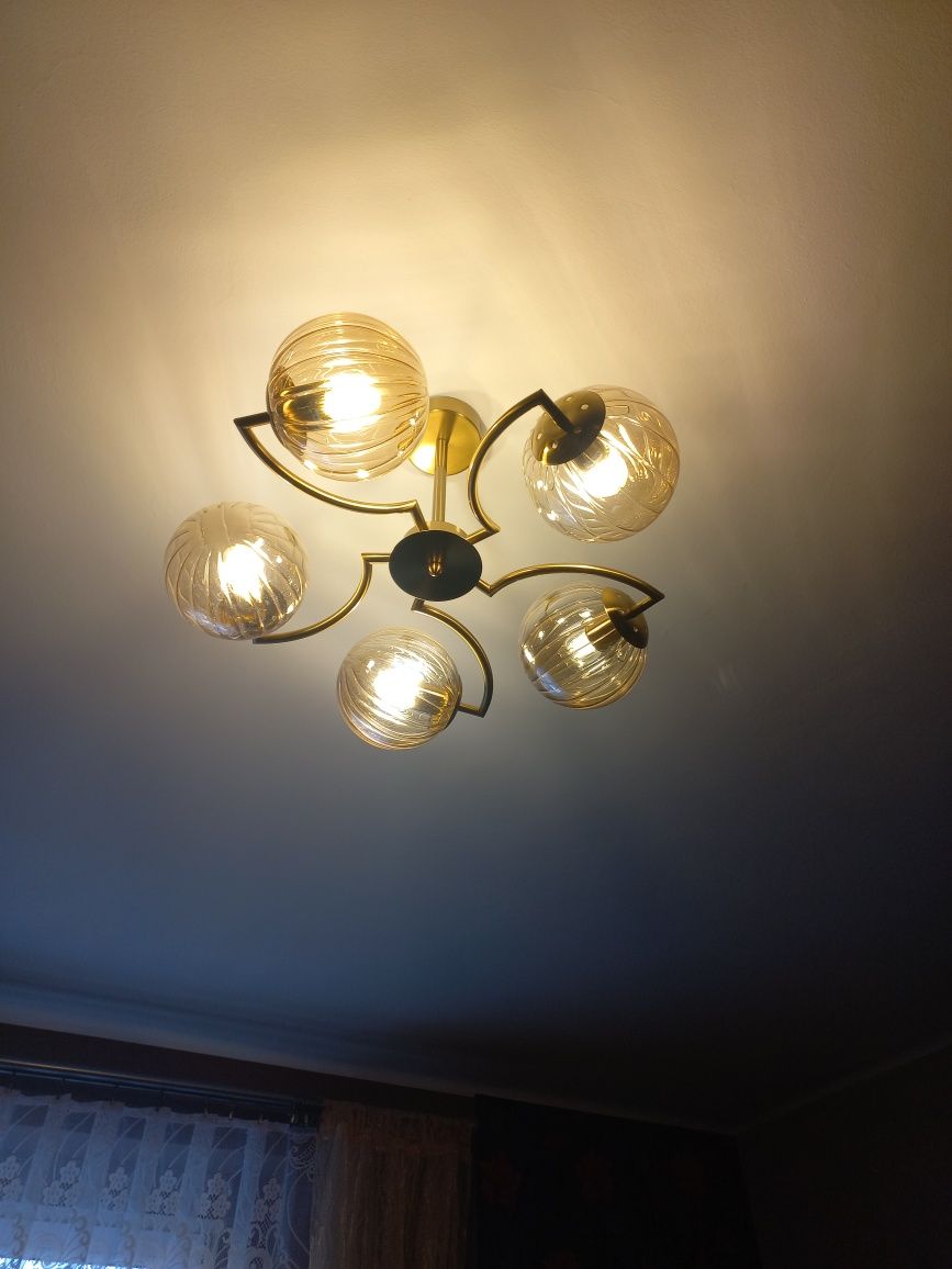 Nowoczesna lampa sufitowa 5 punktowa