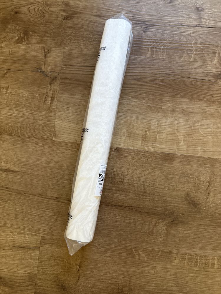 12 rolos de papel crepe branco