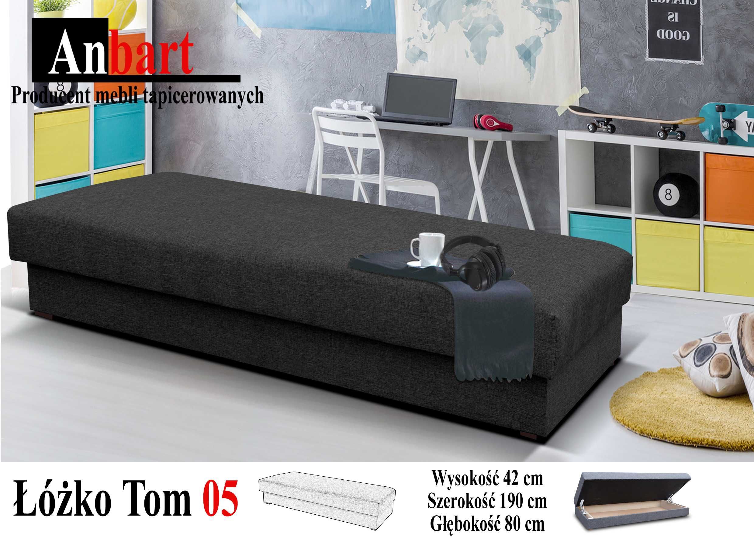 Tapczan Łóżko Sofa Idealne Dla Pracowników Pensjonatów MOCNE SPRĘŻYNY