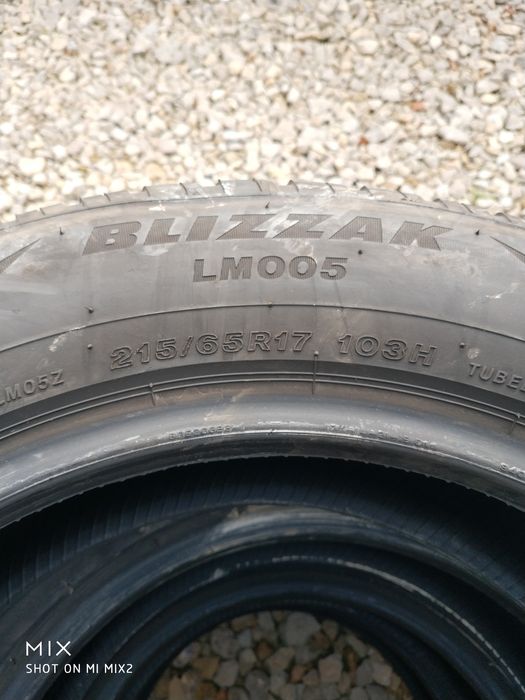 Opony Bridgestone 215/65 r17 dot 2022 5mm zimowe 17