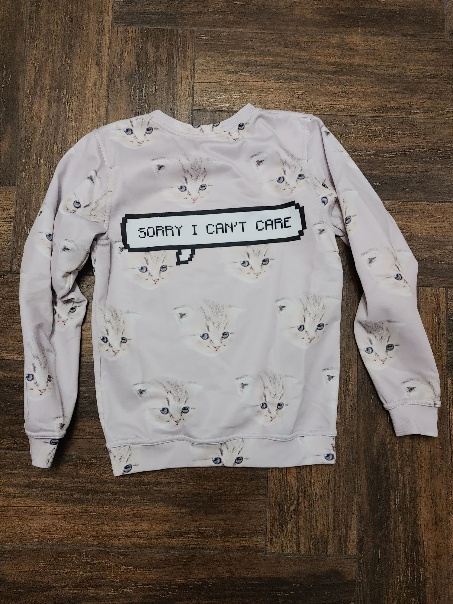 Bluza sweter aloha from deer koty kotki sorry I can't care XS mem