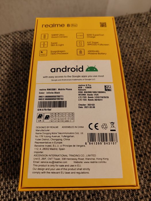 Realme 8pro , SUPER STAN