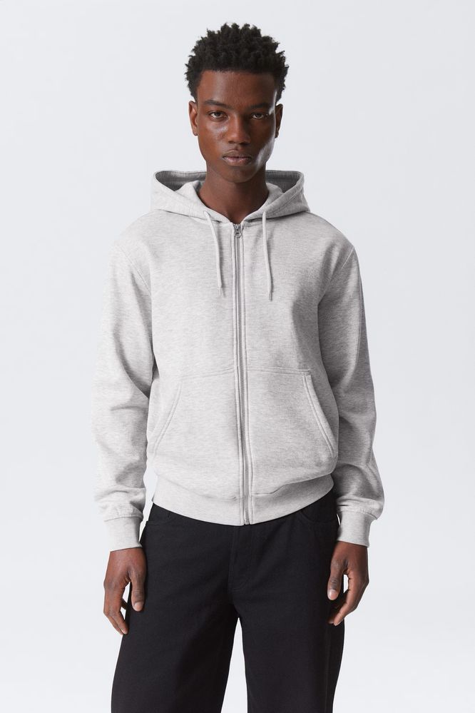 Худі Weekday Standart Zip Hoodie (M) сіре чоловіче з капюшоном