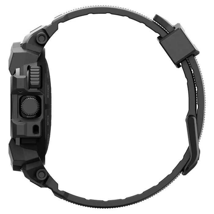 Чехол с ремешком Spigen Rugged Armor Pro для Pixel Watch 3 45mm Black