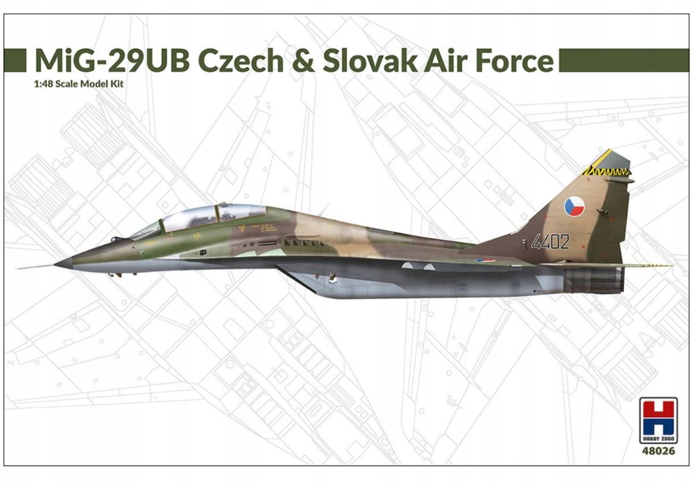 Samolot MiG-29UB Czech Slovak 48026 Hobby 2000