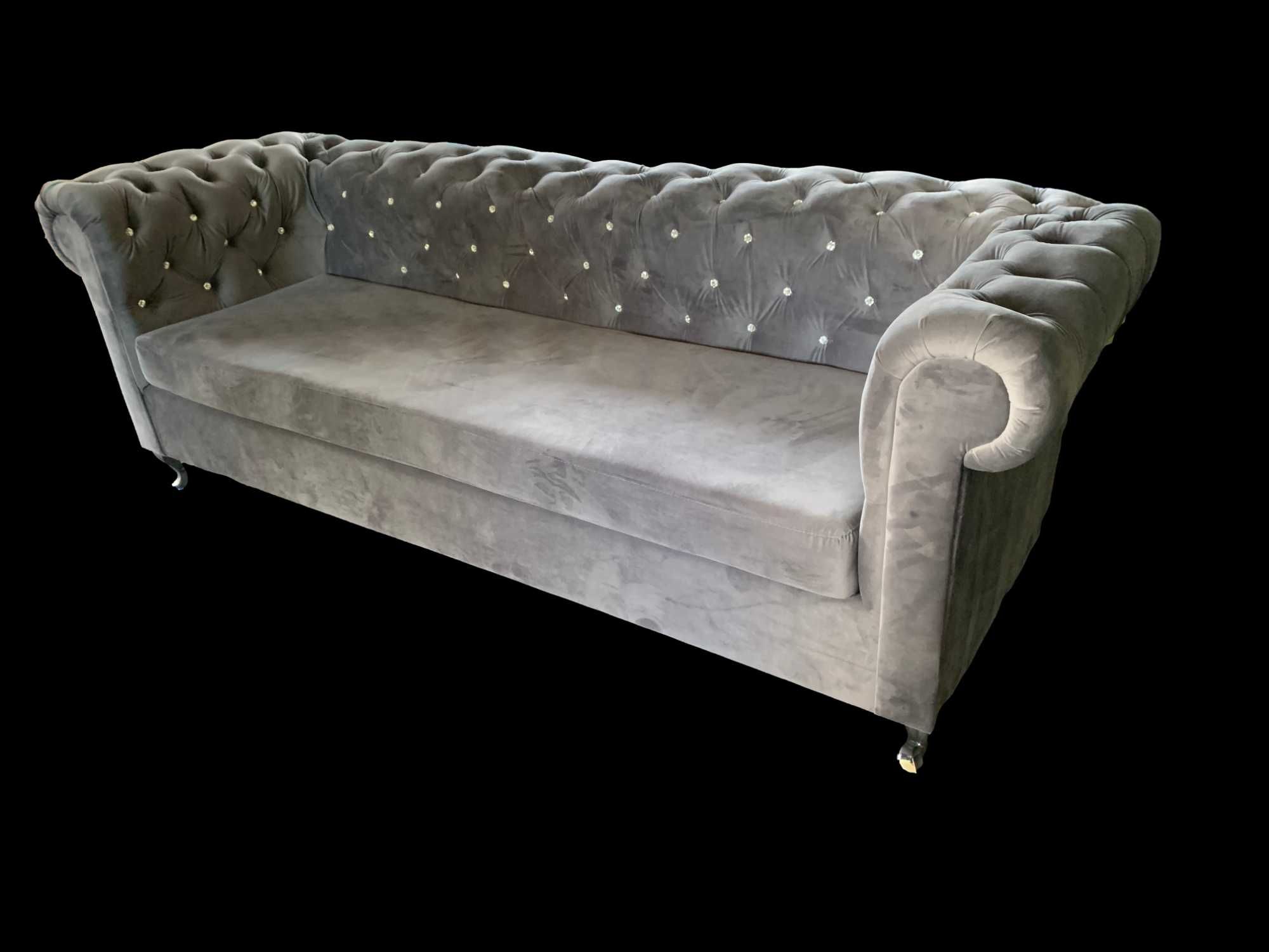 Sofa Chesterfield 3 osobowa Funkcja spania