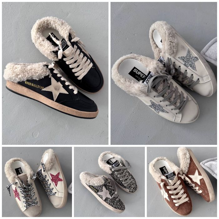 р36-41 Кросівки з хутром Golden Goose Superstar Fur різні кольори