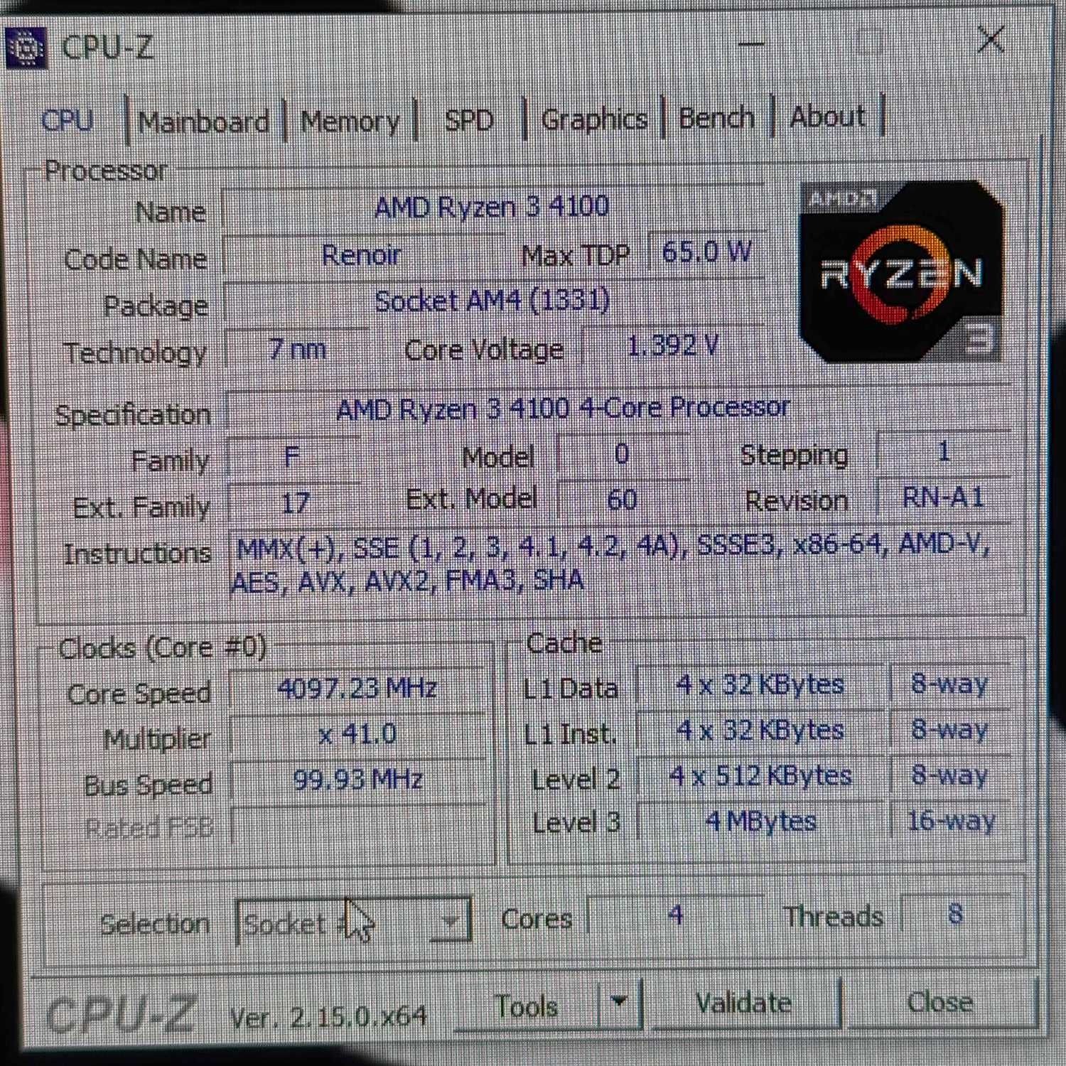 Komputer AMD Ryzen 3 4100 | 16 GB RAM DDR4 | GTX 660