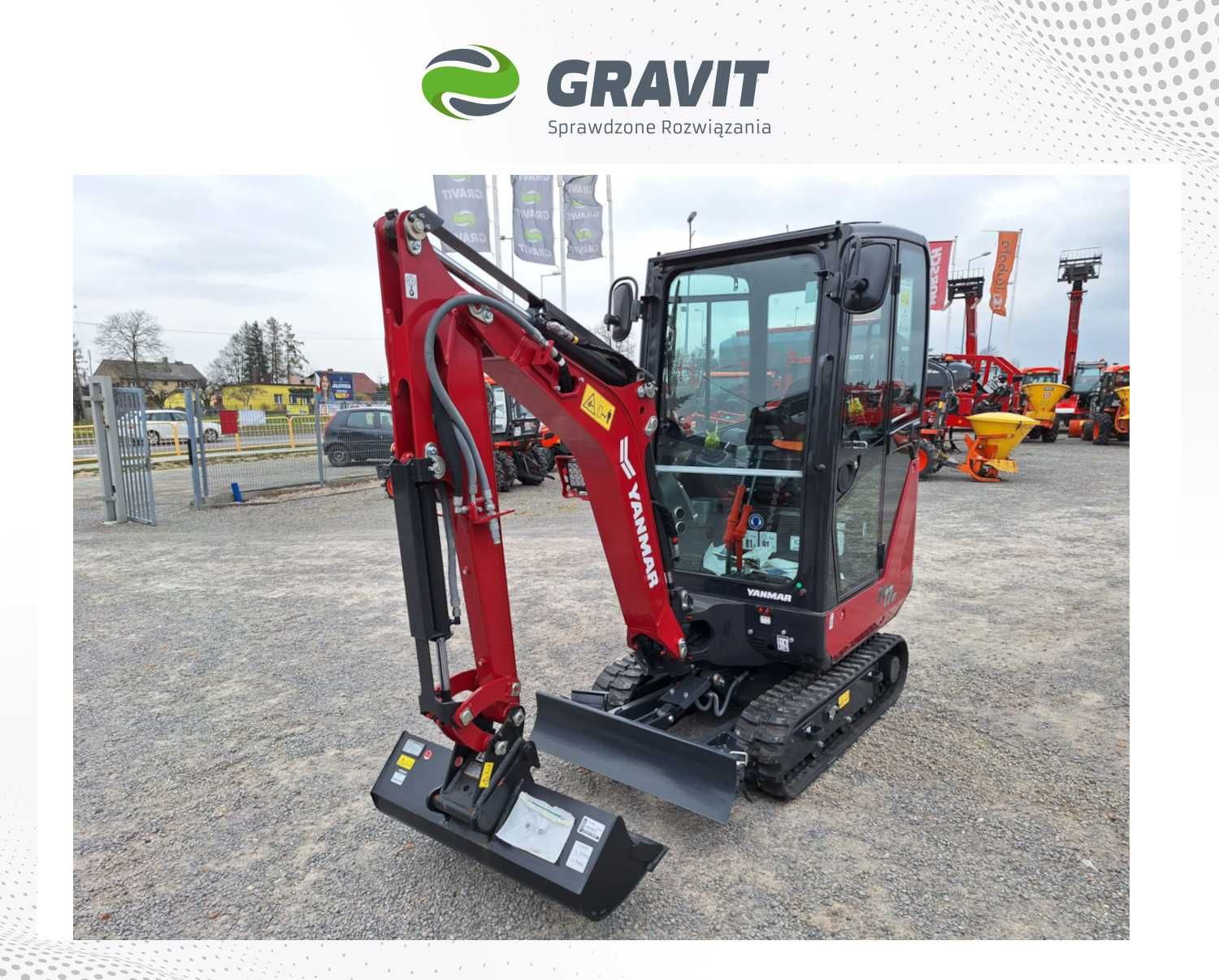 Minikoparka Yanmar SV17 (1,8 tony) od Autoryzowanego Dealera - GRAVIT